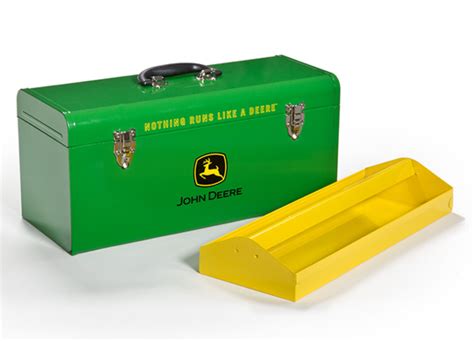 john deere metal tractor tool box|john deere tool storage boxes.